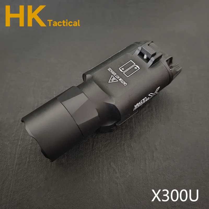 Tactical X300 Ultra Pistol Gun Scout Light X300U X400 Weapon Light Flashlight Torch Rifle Airsoft Flashlight Glock LED White Light W250722