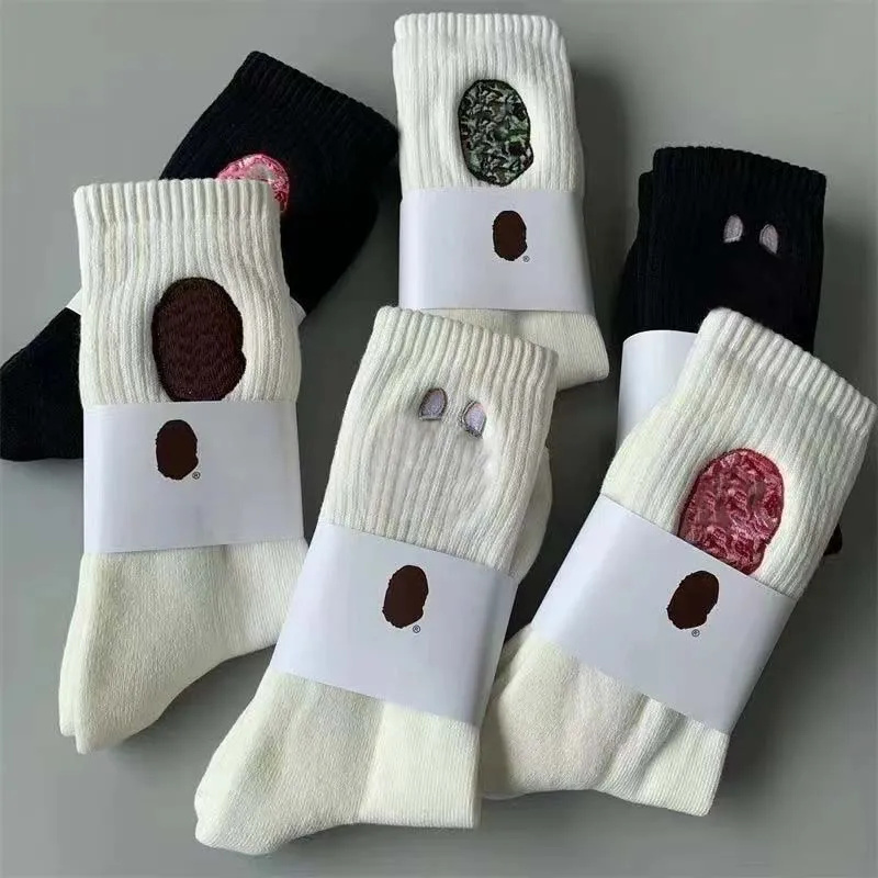 designer socks for men designers sock Embroidery Witner Men Thick Warm Wool Socks Vintage Christmas Sock Colorful Gift Free Cotton elite white socks men