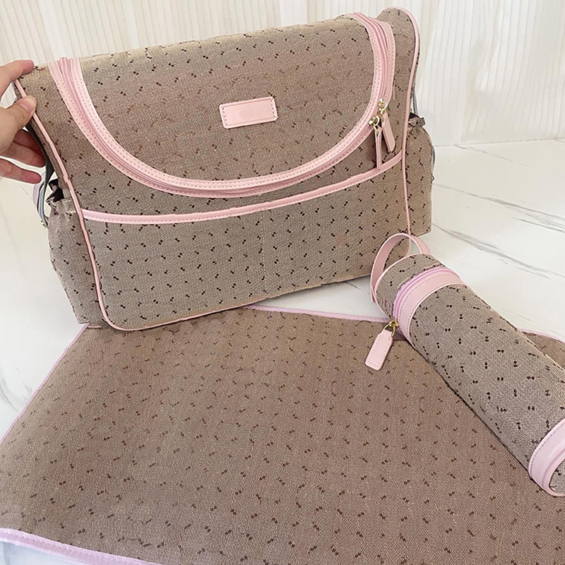 (Order by pic in opt, not by desc)Womens Canvas Diaper Bags Shoulder Bags Black Baby Nappy Bags Mummy Mother Handbags Casual Tote