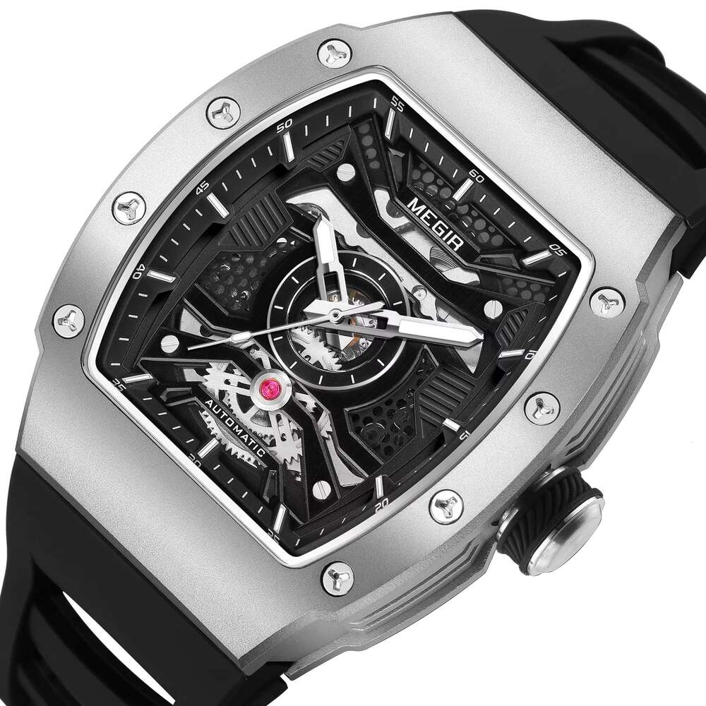 MEGIR Barrel Men's Mechanical Watch - Business Style, Automatic, Waterproof, Luminous - Hot Seller Watch