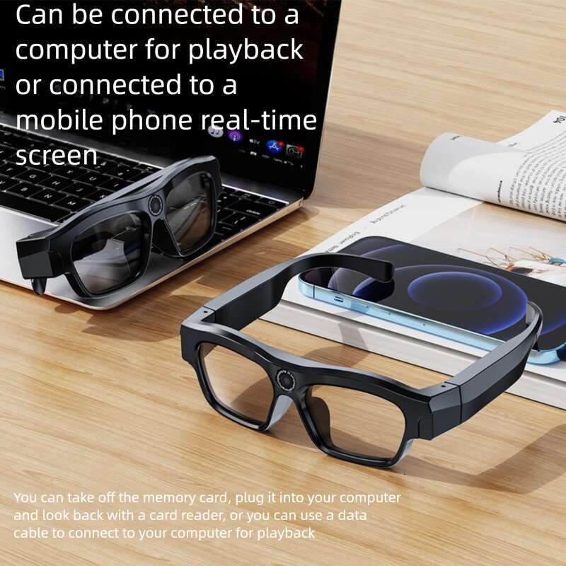 Designer New APP Wireless DV Sports Smart HD Anti-Blue Light Outdoor Riding Running Shooting Recording Sunglasses