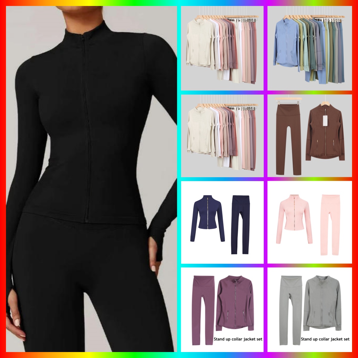 Yoga Two Pieces Set Shorts ackets Flared Shorts Jacket workout sets Exercise Close-Fitting Fitness Wear Elastic Workout Tracksuit Jacket Short Set