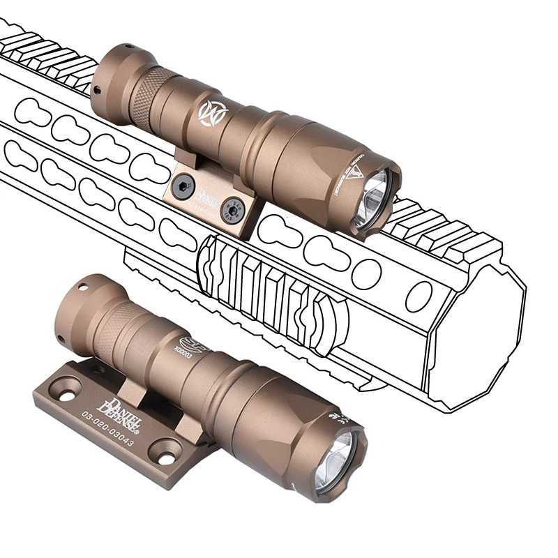 2 Tactical Danie Defense DD Mount SF M300 M600 Flashlight For MLOK KEYMOD SMR Rail Metal Base Hunting Airsoft Accessories W250722
