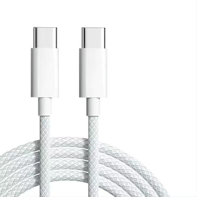 Durable type c usb charging cable Nylon braided data cable for Iphone 15/16