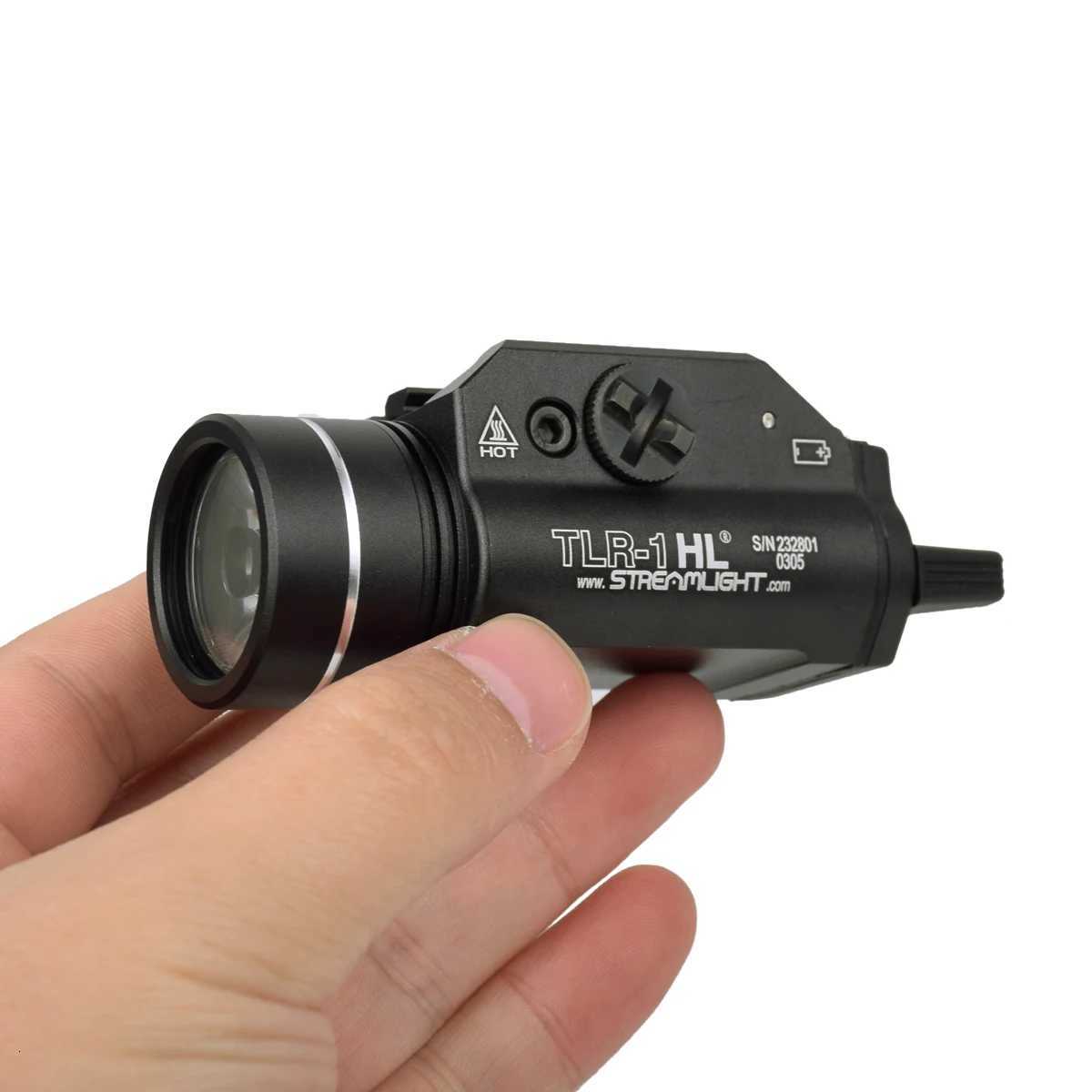 1000 Lumens LED Strobe Light Tactical Weapon TLR1 TLR8 Flashlight Metal 20mm GLOCK 17 Airsoft Rifle Scout Torch Hunting Gun Lamp W250722