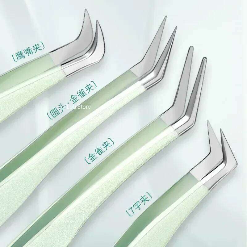 Fiber Tip Extension Tweezer Volume Isolation Precise Lash Nano Technology Eyebrow From Makeup Eyelash Tweezers Eyelash Curler X250723