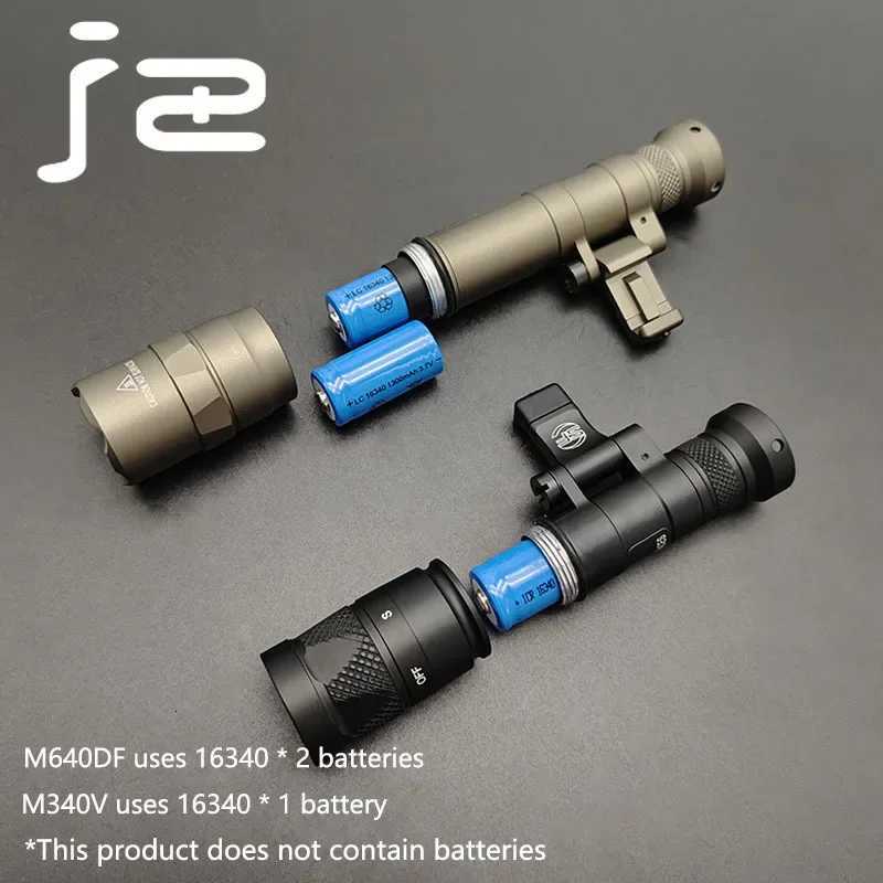 Tactical Surefire M640V M640DF M340V Scout Light Strobe/1400 Lumens High-Power Weapon Flashlight for Airsoft 20MM Rail Spotlight W250722