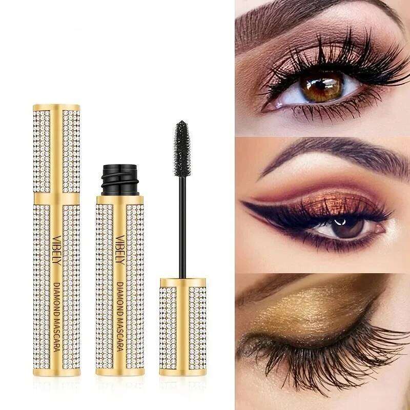 Private Label Mascara Custom Bulk Thick Lengthening Waterproof Makeup Slender Curly Cool Black Big Eyes for Beginners Non-sdge X25072