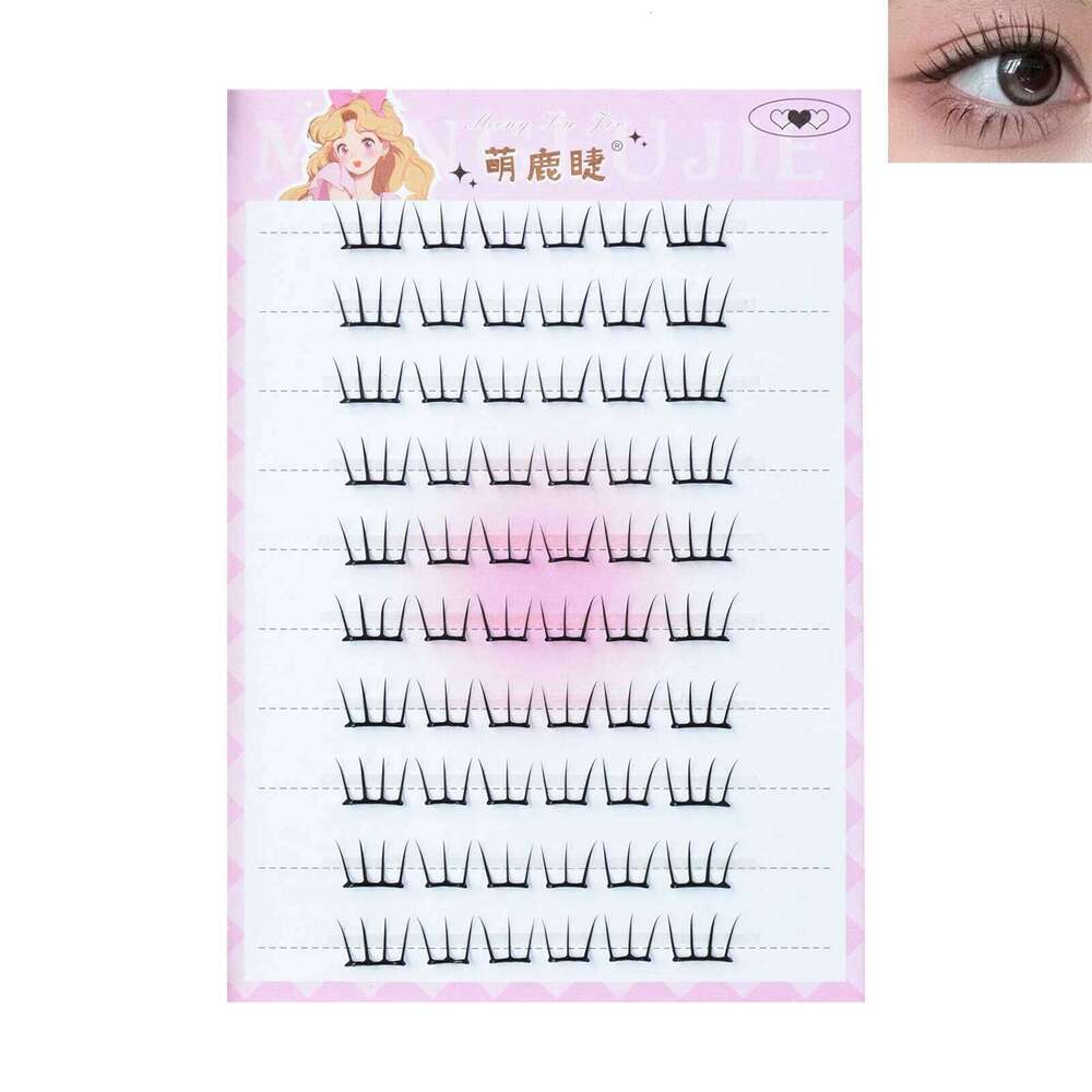 Self Adhesive Cluster Lashes Individual Eyelashes No Glue Needed Korean Makeup DIY Eye Lash Natural Eyelash X250723