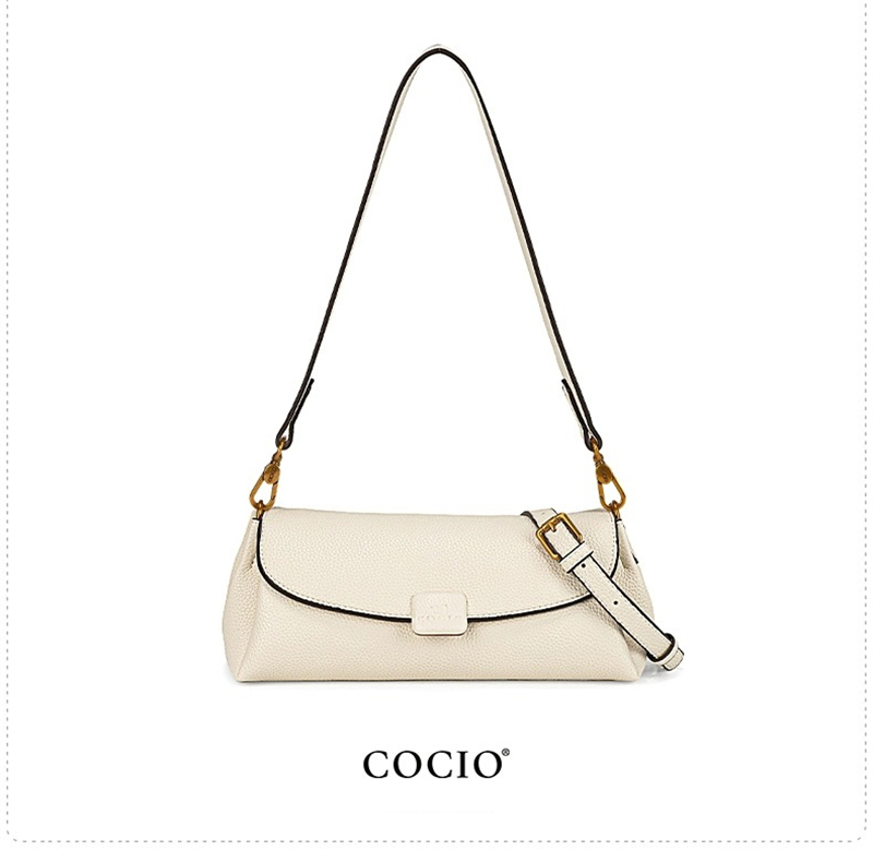 COCIO designer New casual wide shoulder strap armpit womens leather fashion vintage crossbody bag dh4623024
