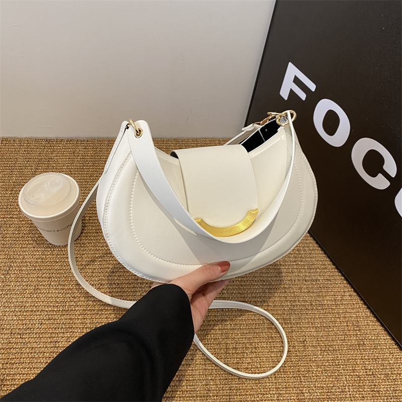 Summer new women's crossbody bag fashion new niche bag summer women's retro single shoulder armpit bag new women's single shoulder bag 