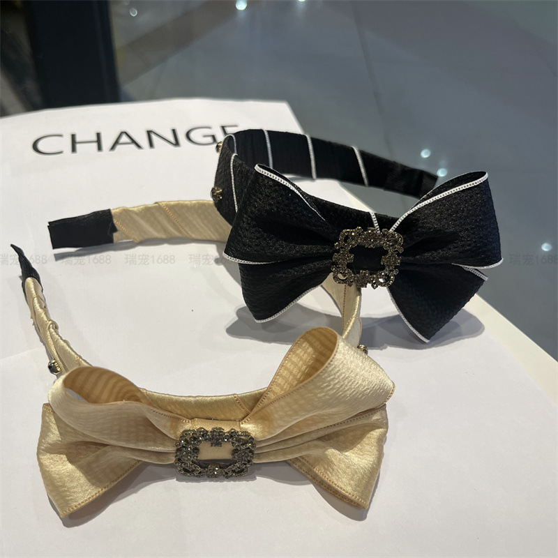 Bow hair clip High grade flower hair accessories female Tiktok net red with ponytail headdress headband