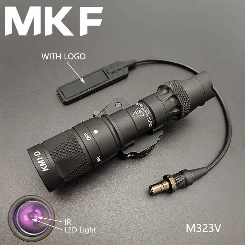 TactiC SF M323V M622V Weapon Light White LED+IR Fill Light Outdoor Hunting Flashlight With QD Quick Release Mount Remote Switch W250722