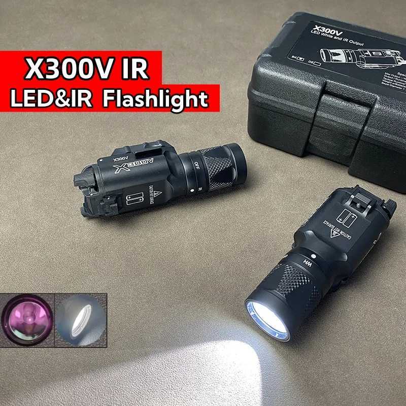 Sotac Tactical X300 LED Flashlight X300V IR Weapon Light 500 Lumens Pistol Light Fits 20mm Picatinny Rail Mount W250722