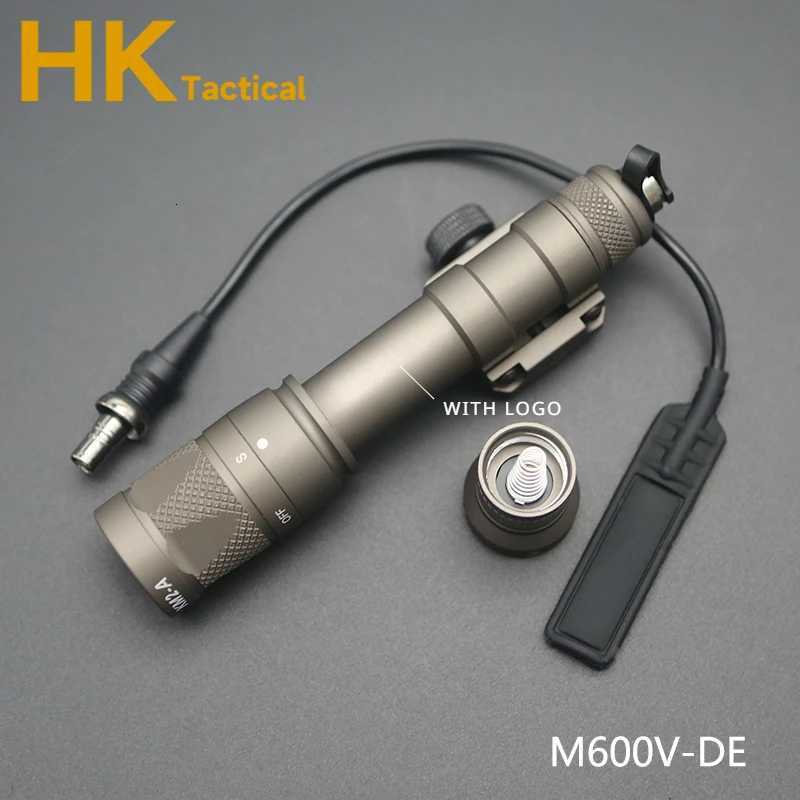 300V 600V Tactical Light Mini Weapon Light White Light Output Constant / Momentary / Strobe Flashlight Hunting 20mm Rail W250722