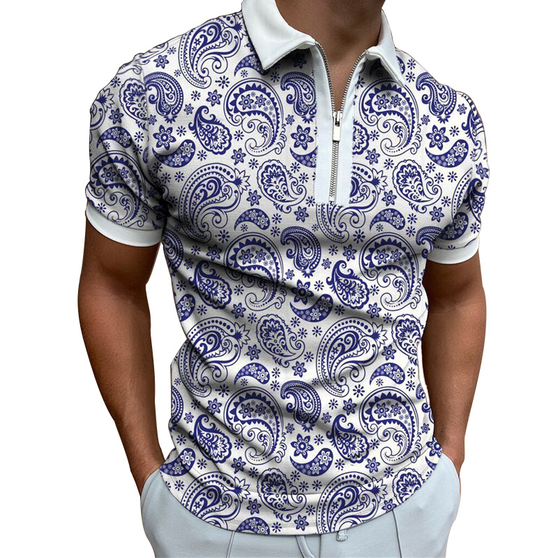 High 2025 print short sleeved polo shirt men s T shirt Korean fashion clothing summer luxury top size M L XL XXL 3XL vintage tee tops poloshirt