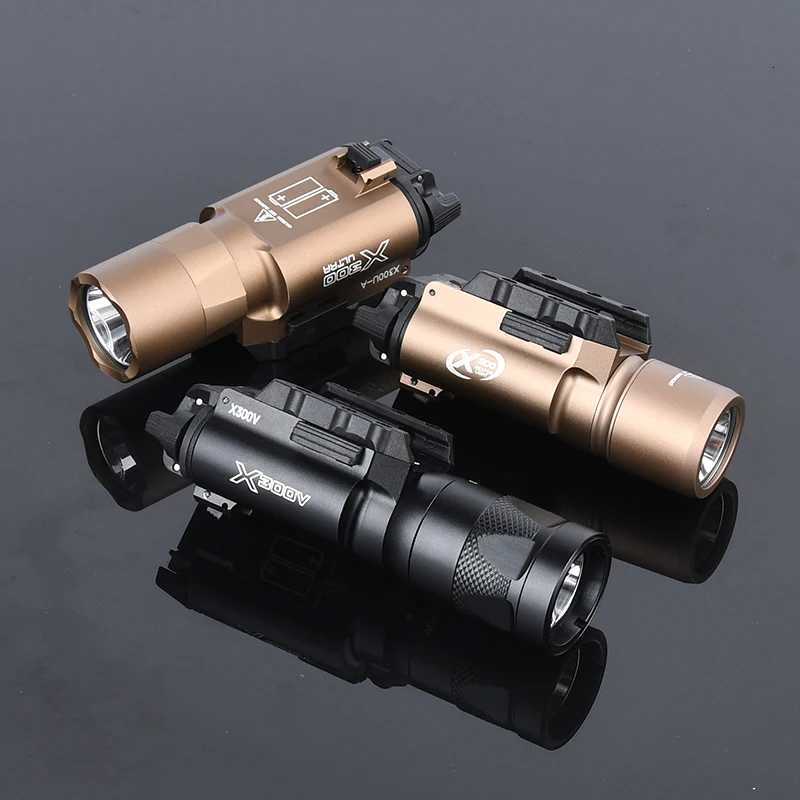 WADSN Tactical Surefire X300 X300U Ultra X300V Pistol Scout Light Rifle Airsoft Weapon Gun Strobe Flashlight Glock G17 19 Torch W250722
