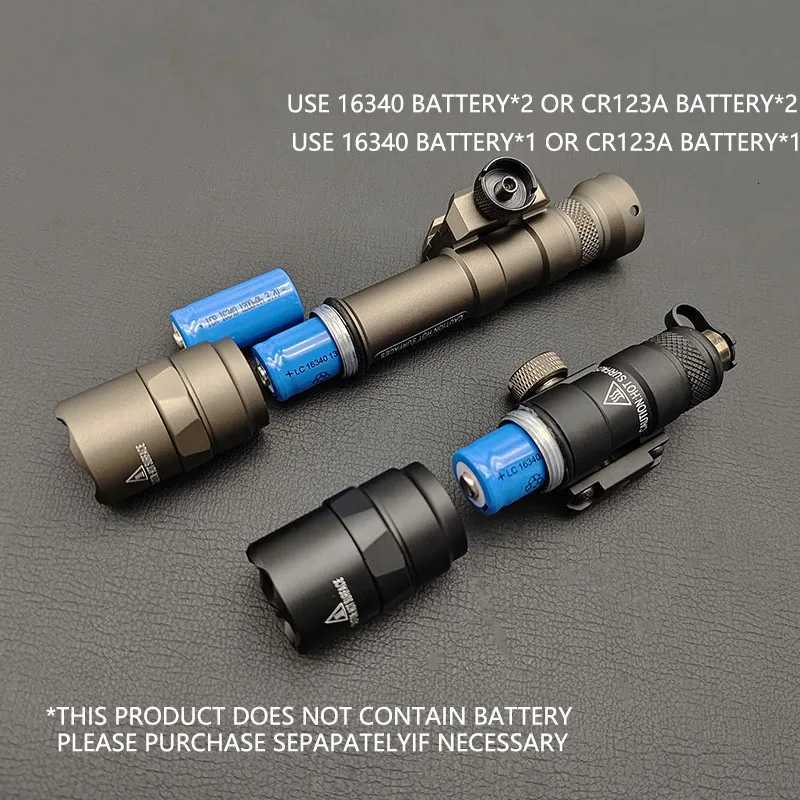 Airsoft SF M600 M600B M300 Flashlight LED Tactical Hunting Rifle Scout Light Gun Weapon Lights 600 Lumens Remote Pressure Switch W250722