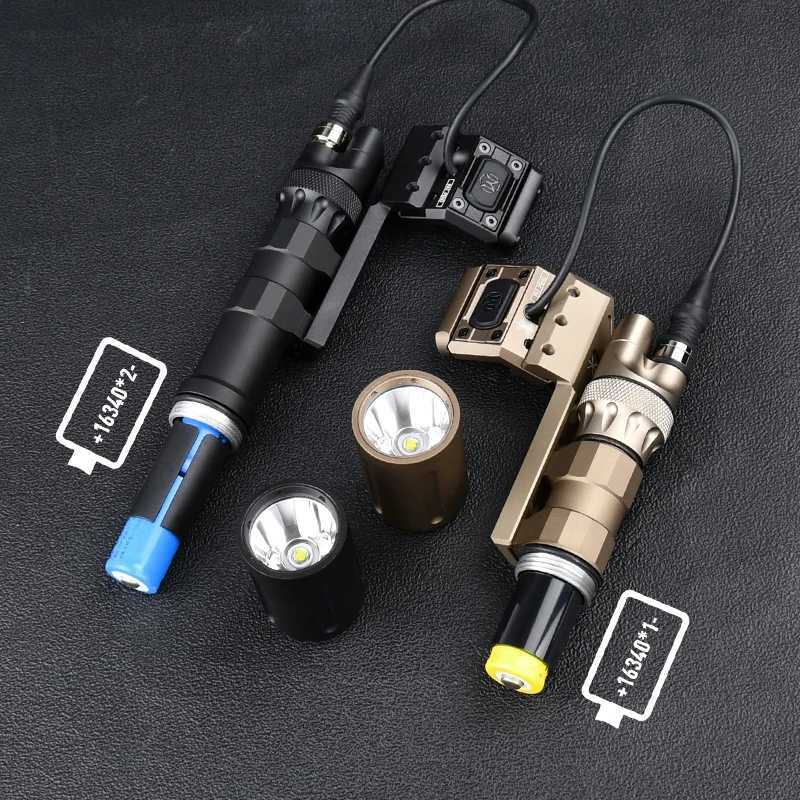 Tactical PLH V2 Scout Light Modlit Flashlight With Modbutton Switch Airsoft Weapon Lamp Base Hunting Rifle Touch Fit 20mm Rail W250722