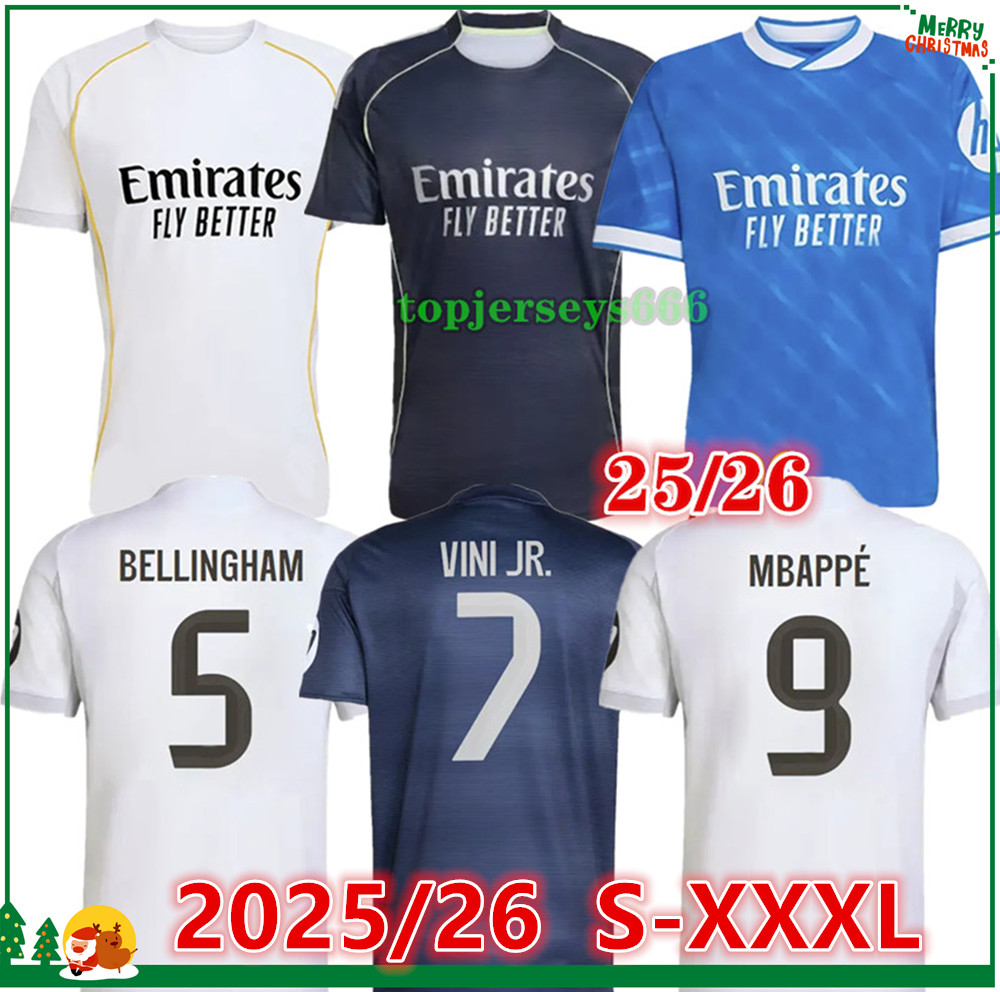 2025 2026 realmadrid football jersey BELLINGHAM VINI JR soccer jerseys 25 26 Madrids jersey football shirt Maillot de Foot camiseta futbol S-XXXL