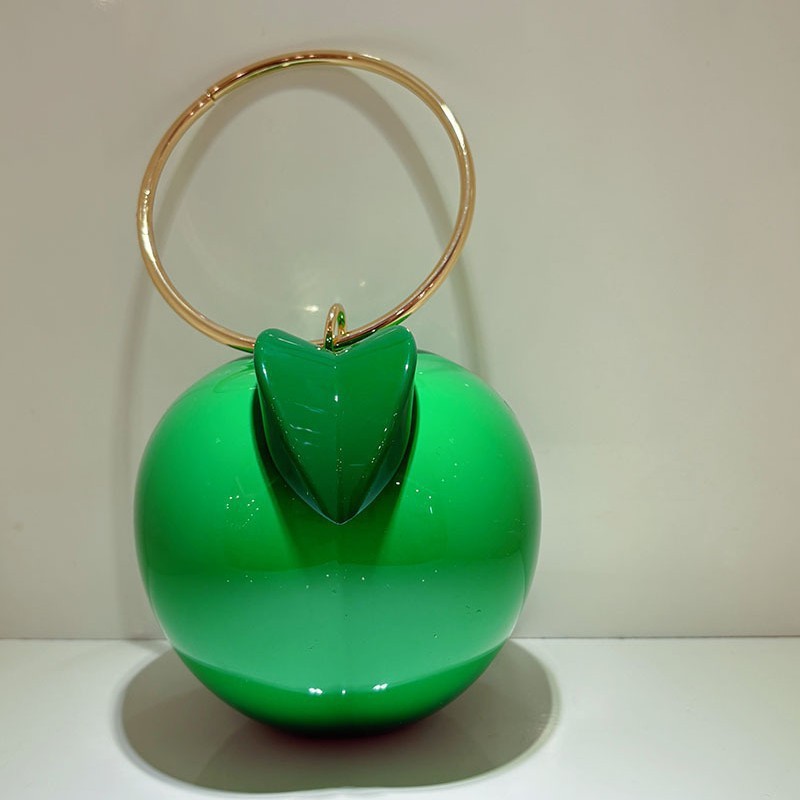 Niche Designer Fruit-Shaped Messenger Bag with Unique Creative Ring Detail