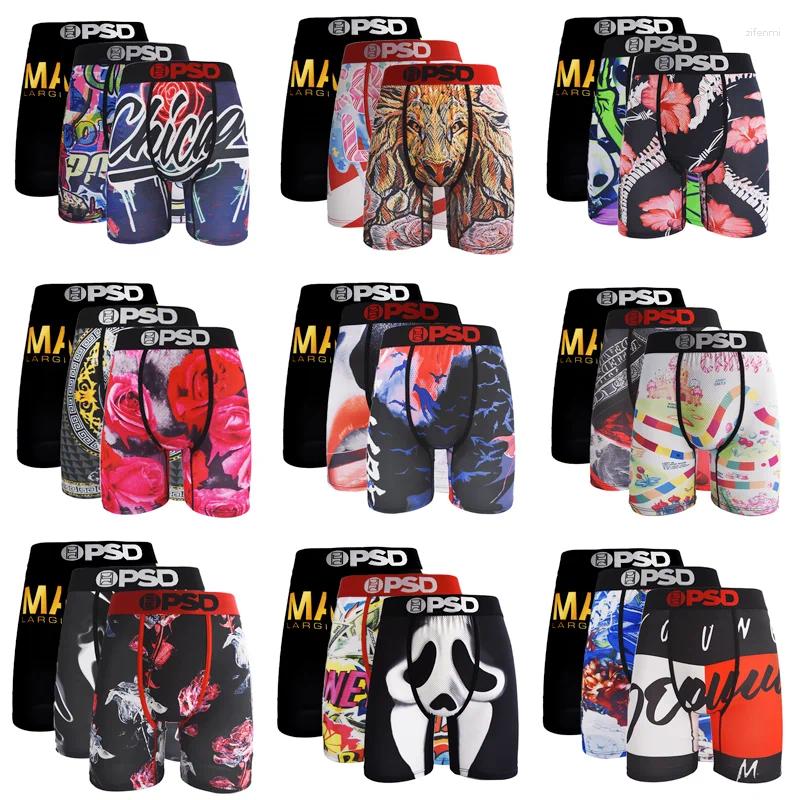 Underpants 3pcs Men's Boxer Briefs Polyester Sports S-XXL - Ultra Breathable Fast-Drying Flexible. Ideal For Workouts Marathons