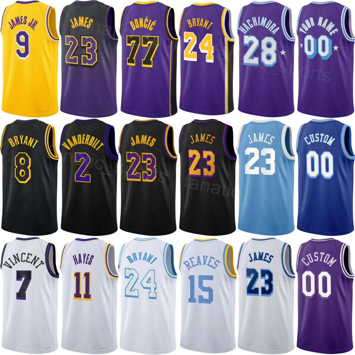 Print Draft DeAndre Ayton Jersey 5 Basketball 25/26 Jake LaRavia 12 Luka Doncic 77 LeBron James 23 Austin Reaves 15 Adou Thiero 1 Dalton Knecht 4 Woman Mans Kids Shirt