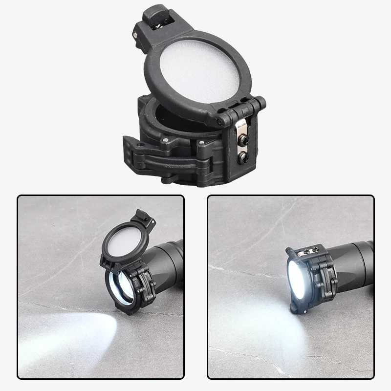 300A 600C Flashlight Lampshade IR Filtering Soft Light Scattering For Lamp Cap Diameter 25mm Lights Hunting Accessory W250722