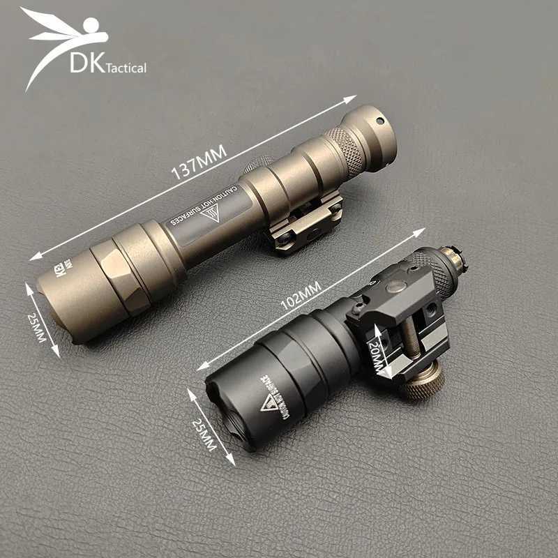 Sotac Tactical SF M300 M600 M600B Flashlight Airsoft Weapon Light With CNC Pocket Panel Slot Fits MLOK 20MM Rail Scout Light Set W250722