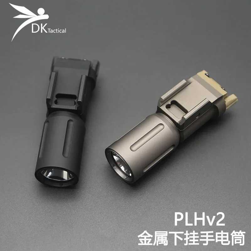 Tactical PL350 PLH V2 Flashlight Pistol Gun Light High Power Metal Lamp Airsoft Hunting Weapon Scout Light 20mm Picatinny Rail W250722