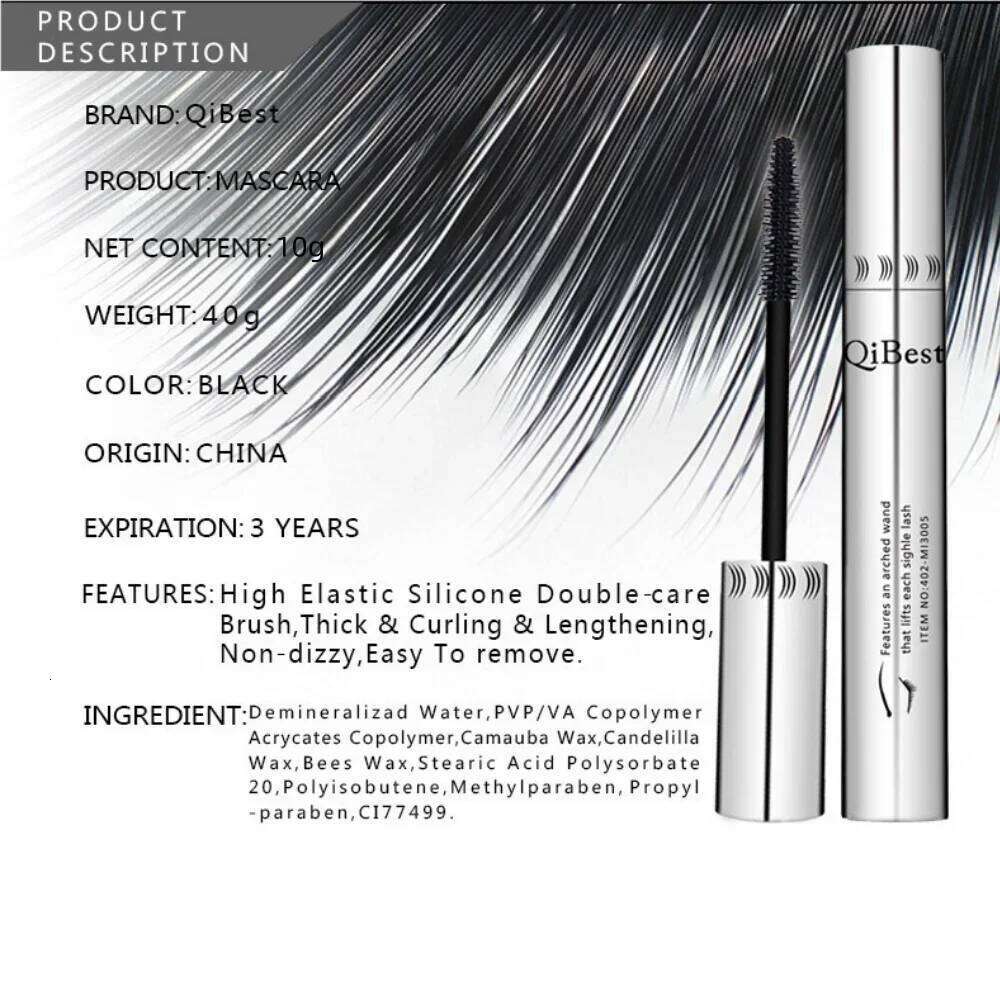 3D Waterproof Thick Curling Lengthening 4D Silk Fiber Eyelash Quick Dry Sticking No Clumping Black Mascara X250722