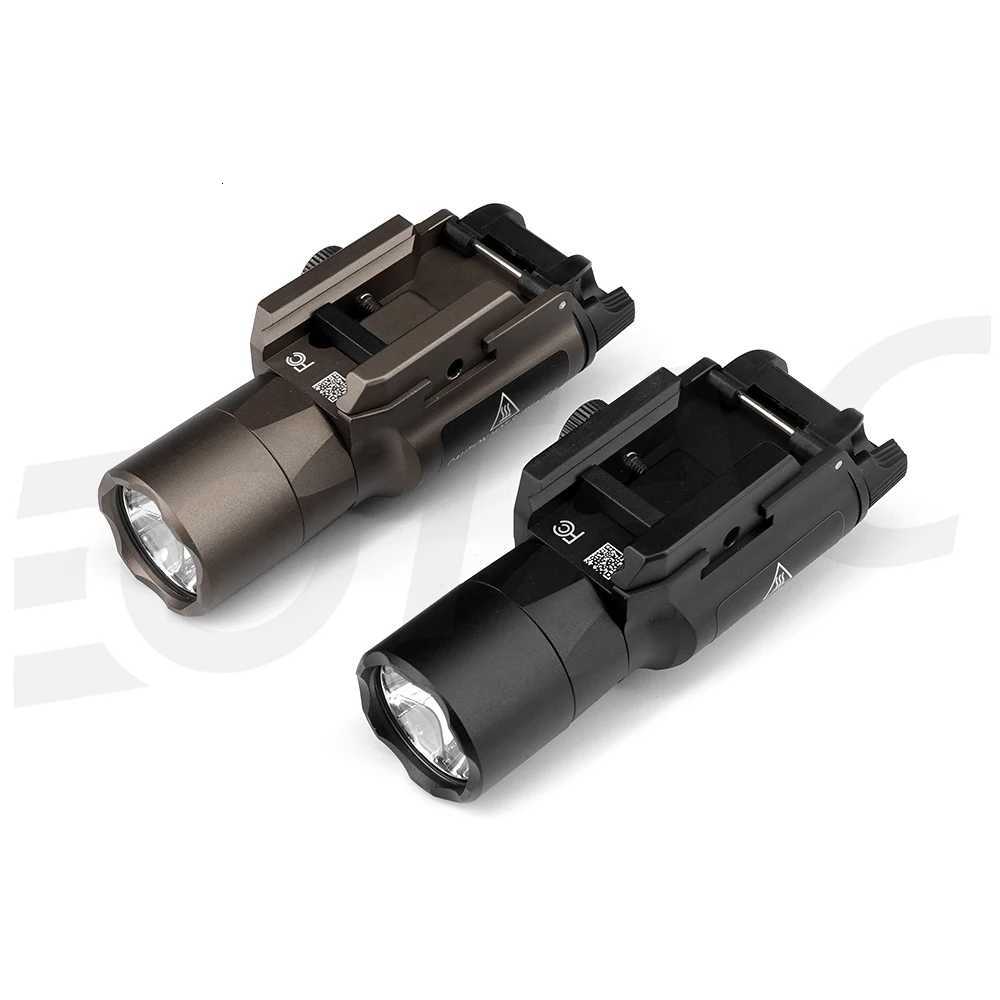2024 New Metal Tactical X300U-B X300UB X300U Weapon Gun Light Flashlight Rifle Strobe Flashlight Hunting Accessories Fits 20mm Rail W250722