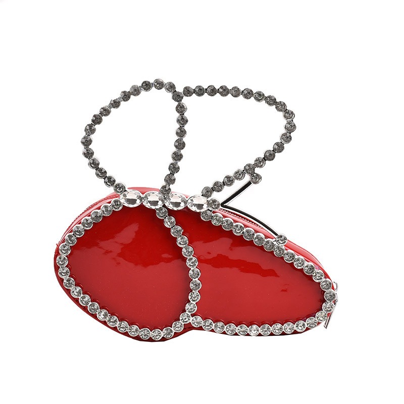 Luxury Diamond Embellished Butterfly Clutch - Elegant Crystal Evening Purse for Women