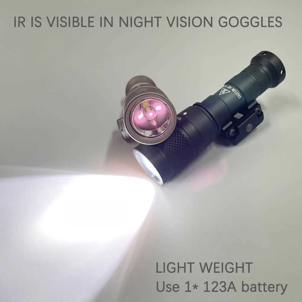 300V IR Scout Light White LED Infrared Illuminator Dual Output Tactical Light Constant Momentary Fits 20mm Rail W250722