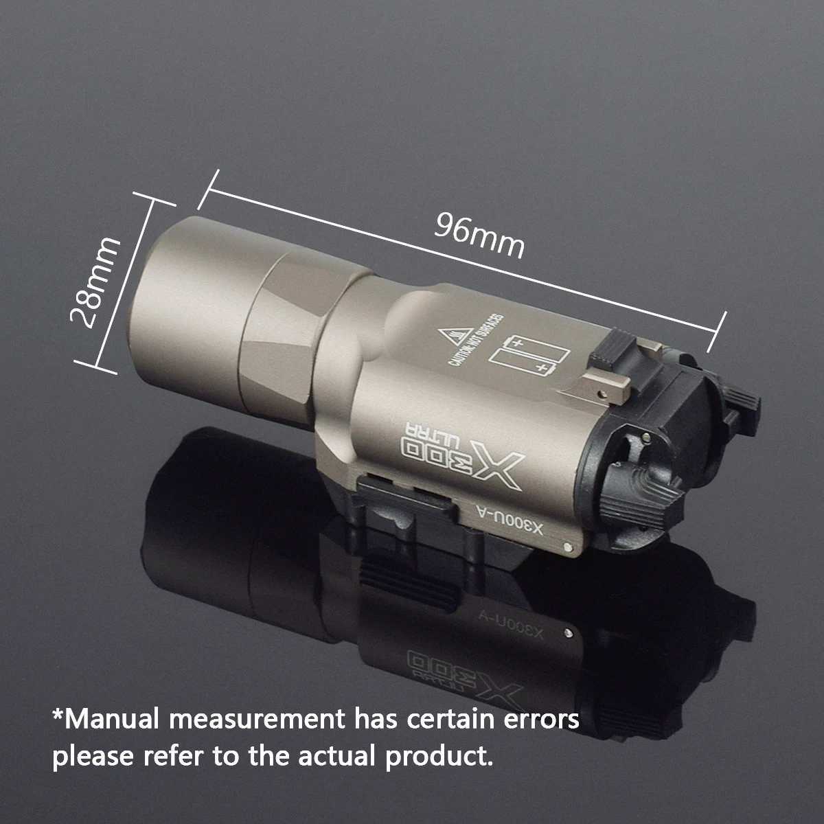 Tactical X300 Ultra Pistol Gun Surefire X300U Light Airsoft Handgun Scout Weapons Flashlight Glock Picatinny Rail Lights W250722