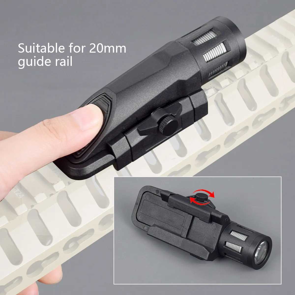 Tactical INFORCE WML Masterfire APL Weapon Gun Light For Airsoft Pistol Rifle Fits 20mm Picatinny Rail Hunting Flashlight W250722