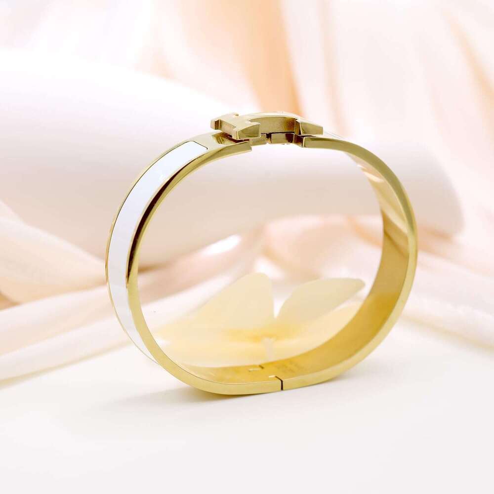 Gold Plated bracelet, Letter Enamel Bracelet Couple Bracelet, exclusive Women Gift