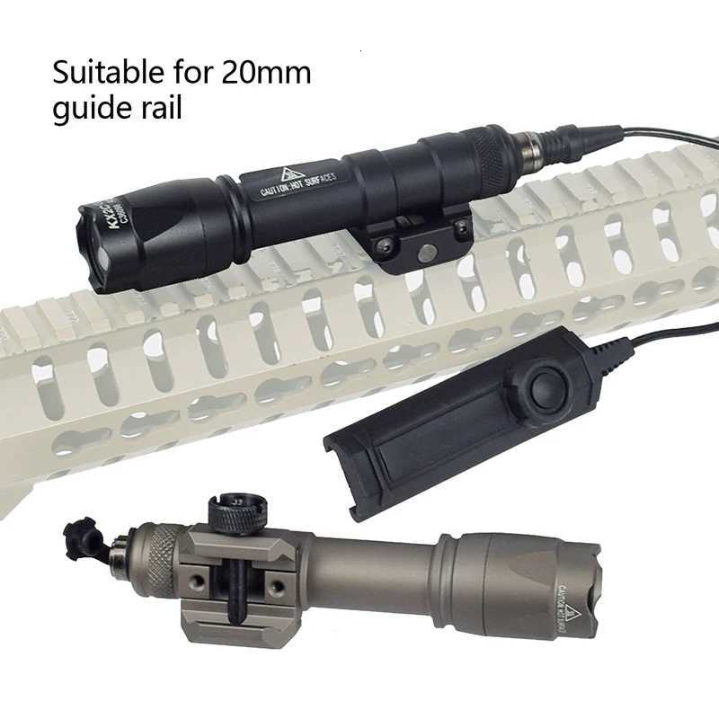 Tactical M600C M600 M600B M600V IR Ultra Tactical Scout Light Rifle Weapon Flashlight Hunting Momentary Pressure Switch W250722