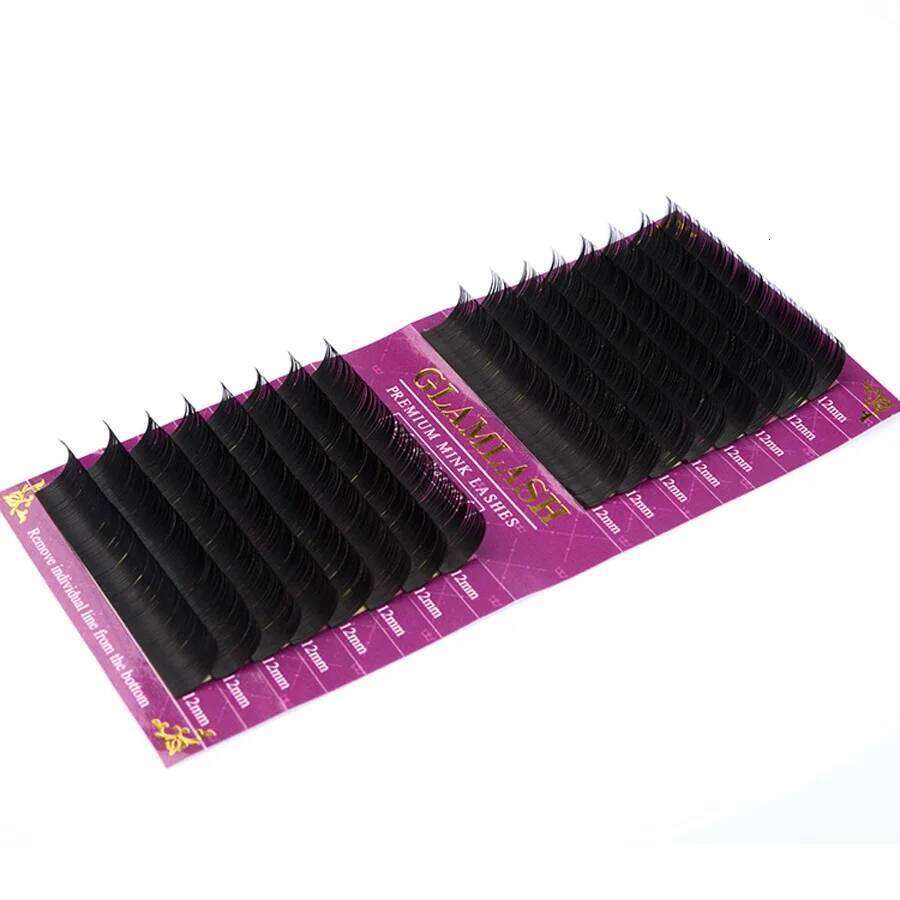 GLAMLASH wholesale 16Rows High quality mink synthetic eyelash single natural eyelashes fake false eye lash make up X250723
