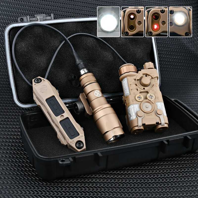 300M L3 Red Green IR Laser M300 M300A Flashlight Double Control Switch Tactical Hunting Scout Light Airsoft Gear W250722