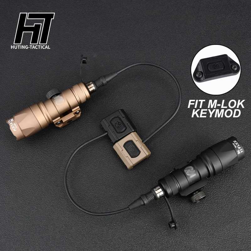 Tactical M300 Surefire M300A MINI Scout Metal Flashlight Mod Button Switch Airsoft Equipment Weapon Hunting Rifle Light Accessory W250722