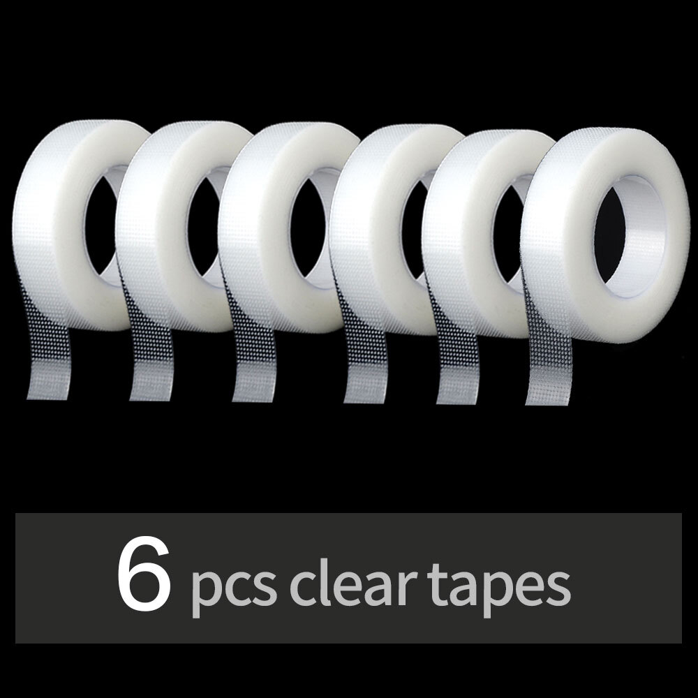 Eyelash Extension Tape Makeup 6 PCs Breathable Anti-allergy Easy to Tear Micropore Tape Professional Lashes Tape