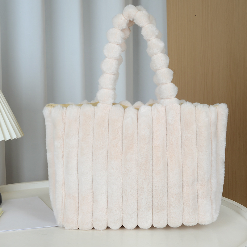 Plush Bag for Women 2025 Autumn Winter New Fashion Single Shoulder Underarm Bag Large Capacity Handheld Tote Bag Fluffy Bag