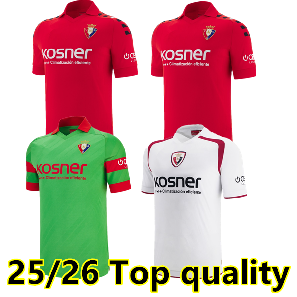 OSASUNA soccer jersey 25 26 Kids kit DAVID GARCiA CHIMY AVILA R.TORRES CAMISETA EQUIPACIoN ADULTO 2025 TORRES MONCAYOLA MANU SANCHEZ home away Football shirt