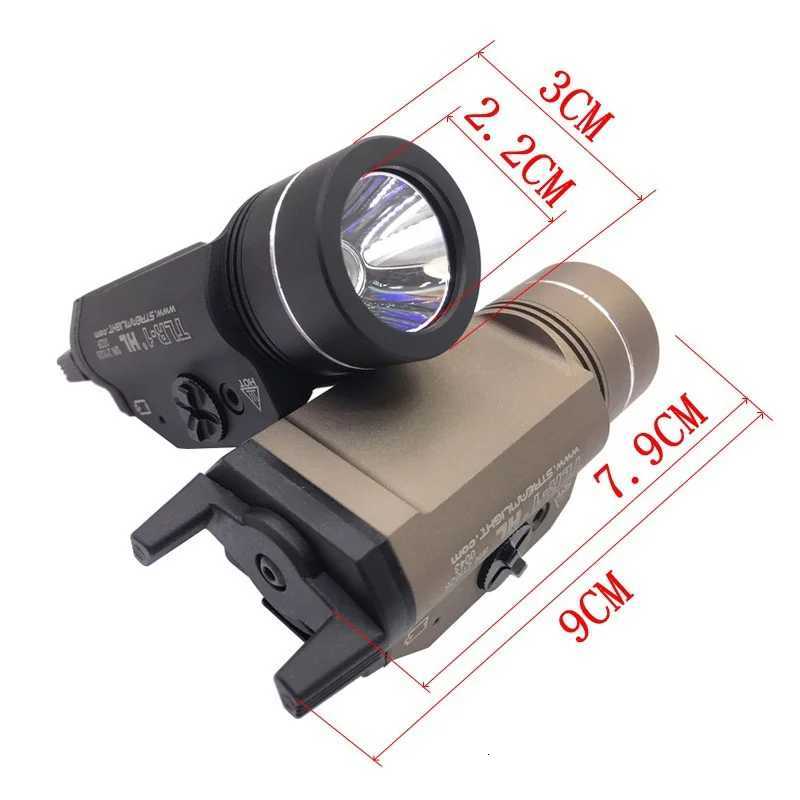 1 Tactical Highlight Flashlight Tactical Light 800 Lumen LED Electronic Hanging Torch/strong Light/Flashing Tactical Light W250722