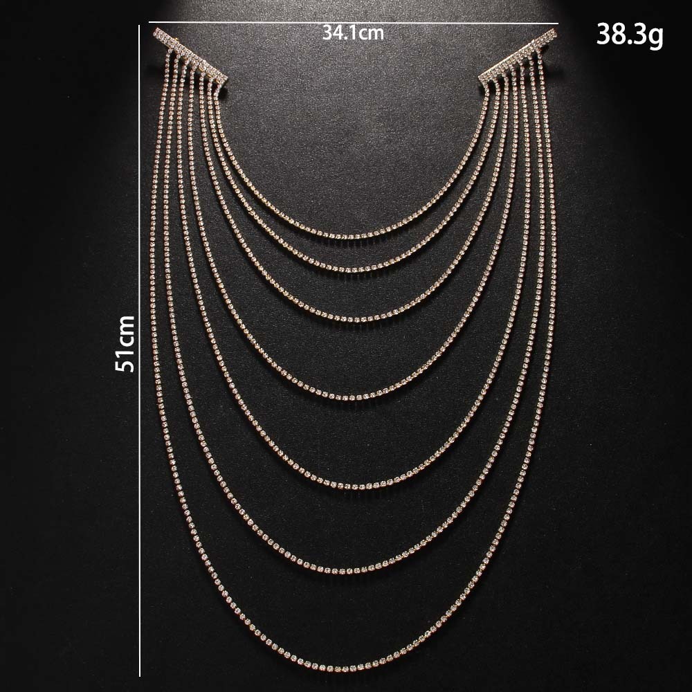 Hot Selling High Quality Mesh Tassel Headpiece Bridal Accessory Versatile Multi layer Hair Accessory Chain Hip Hop