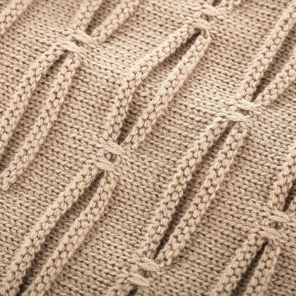 Letter Label Winter Hat Long Size Knitted Cap High Quality Casual Beanies For Men Women Solid Bonnet Cap 250722