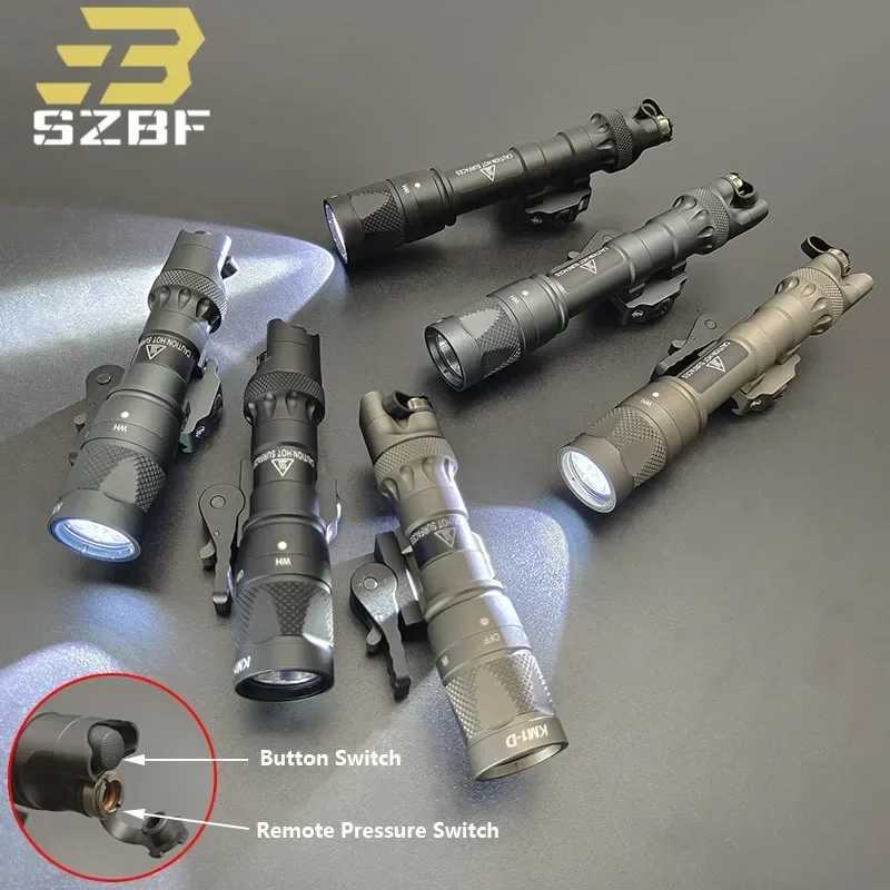 Tactical SF M622V M323V IR Flashlight LED White Light Hunting Weapons Scout Light with Quick Detachable Base Fit 20MM Rail W250722