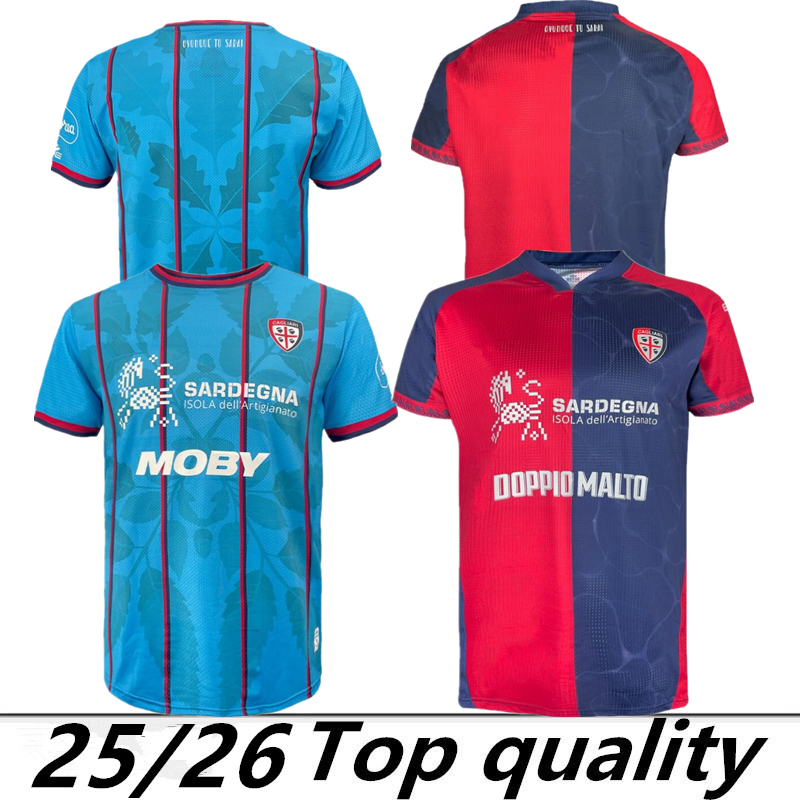 25/26 Third away Cagliari Soccer Jerseys 2025 PAVOLETTI LAPADULA VIOLA LUVUMBO ADOPO Special Edition Shirt OBERT MAKOUMBOU LUPERTO Football Uniform home