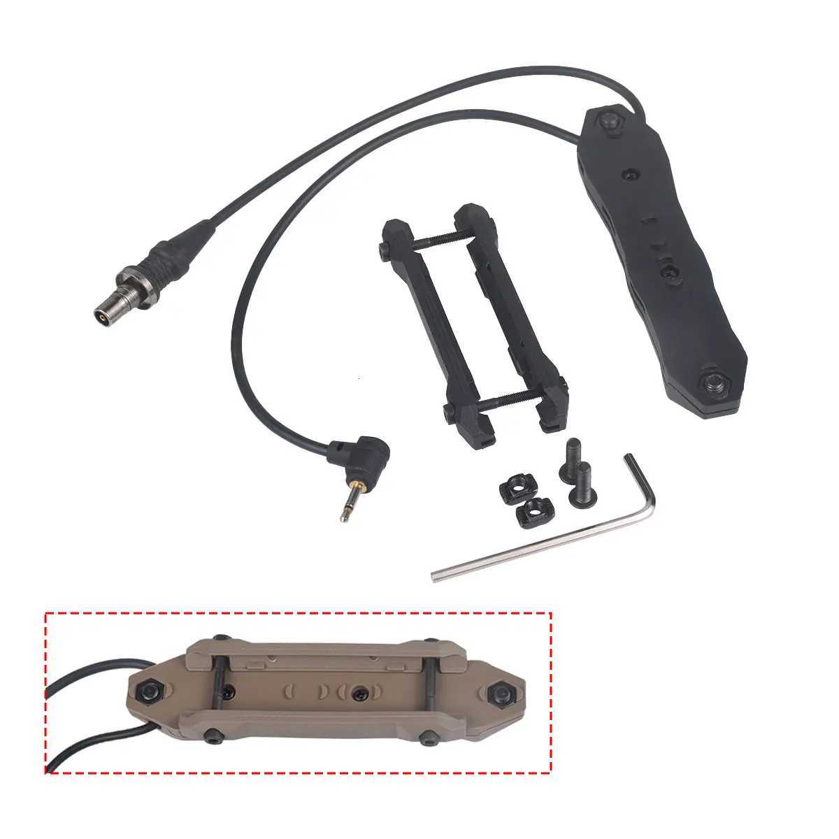 Surefire M300 M600 Pressure Remote Dual Function Switch for Mlok Keymod DBAL A2 PEQ 15 NGAL MAWL Flashlight Weapon Scout Light W250722